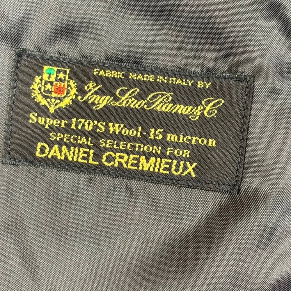 Daniel Cremieux Loro Piana Super 170s Wool Suit Mens Grey Italy 40R 35x29